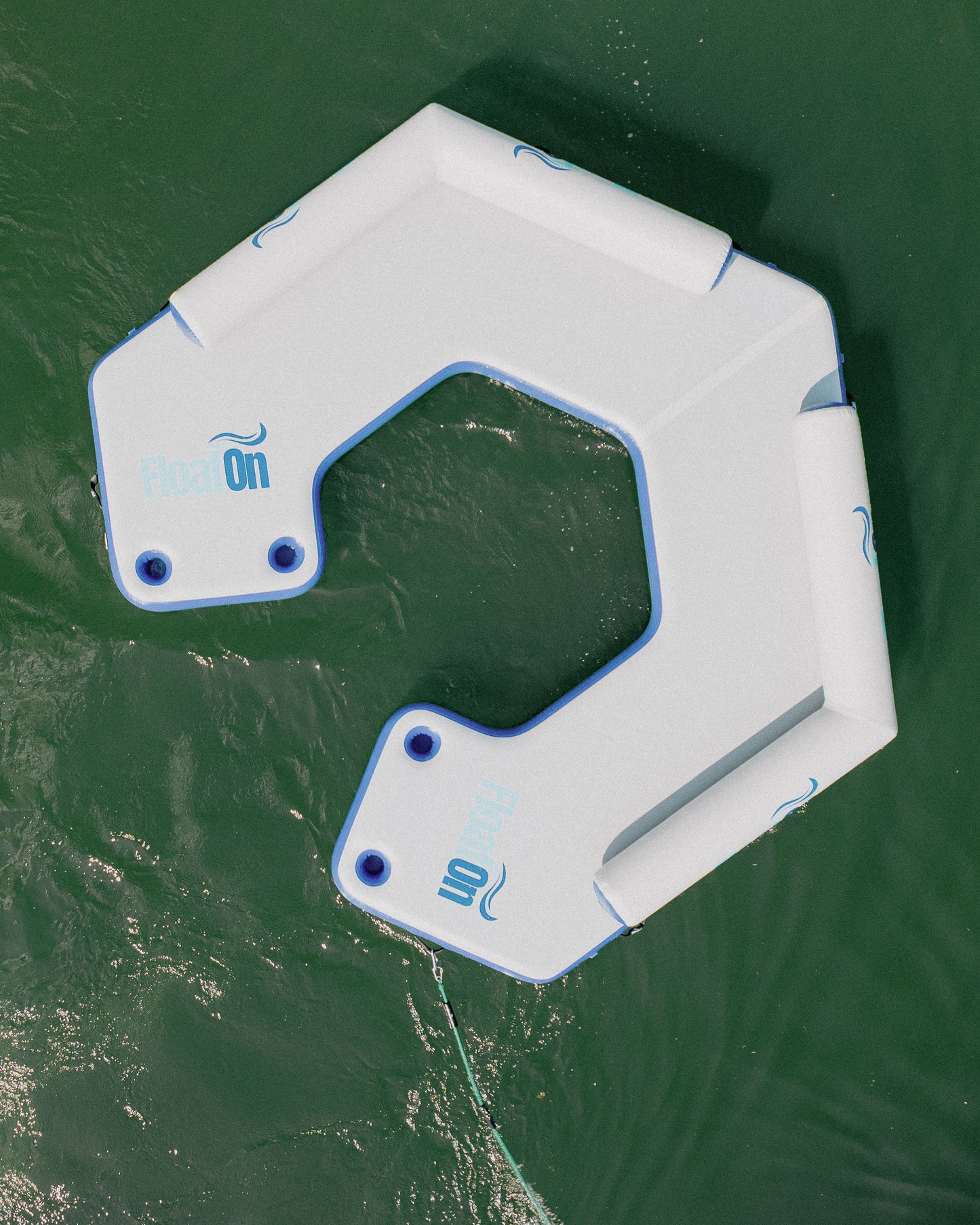 Another view of the hangout water mat from Float on.